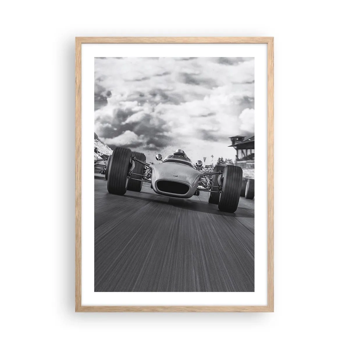 Pôster com moldura de carvalho claro - O ronco do motor - 50x70 cm