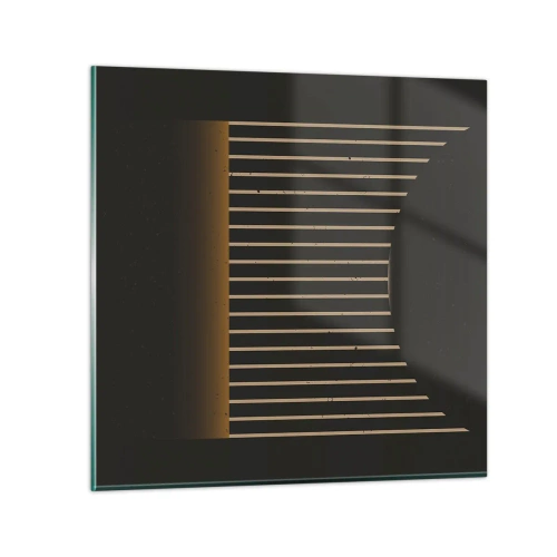 Quadro em vidro - Explorar a escuridão - 40x40 cm