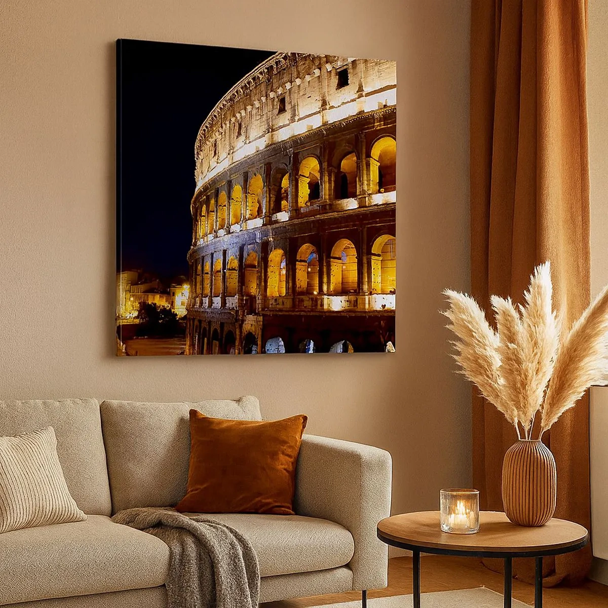 Quadro em tela - É hora das Olimpíadas - 30x30 cm