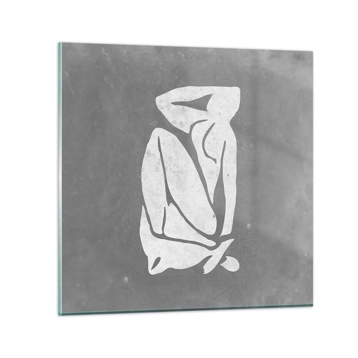 Quadro em vidro - Nos pensamentos - 40x40 cm