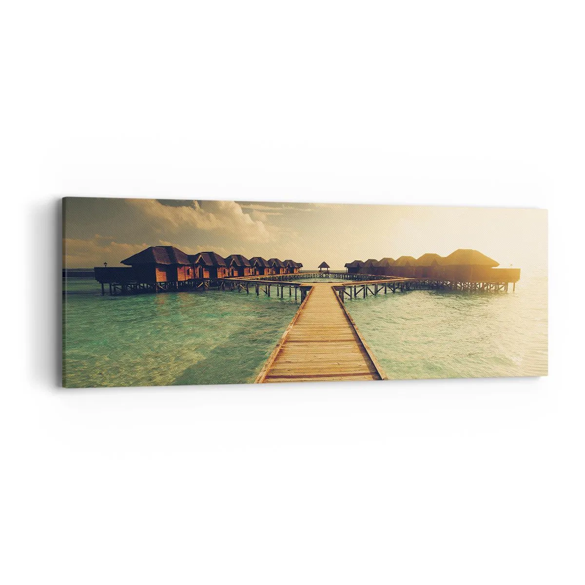 Quadro em tela - Um convite caloroso - 90x30 cm