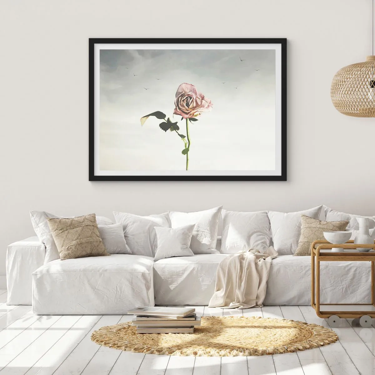 Pôster com moldura preta - Boas-vindas da primavera  - 91x61 cm