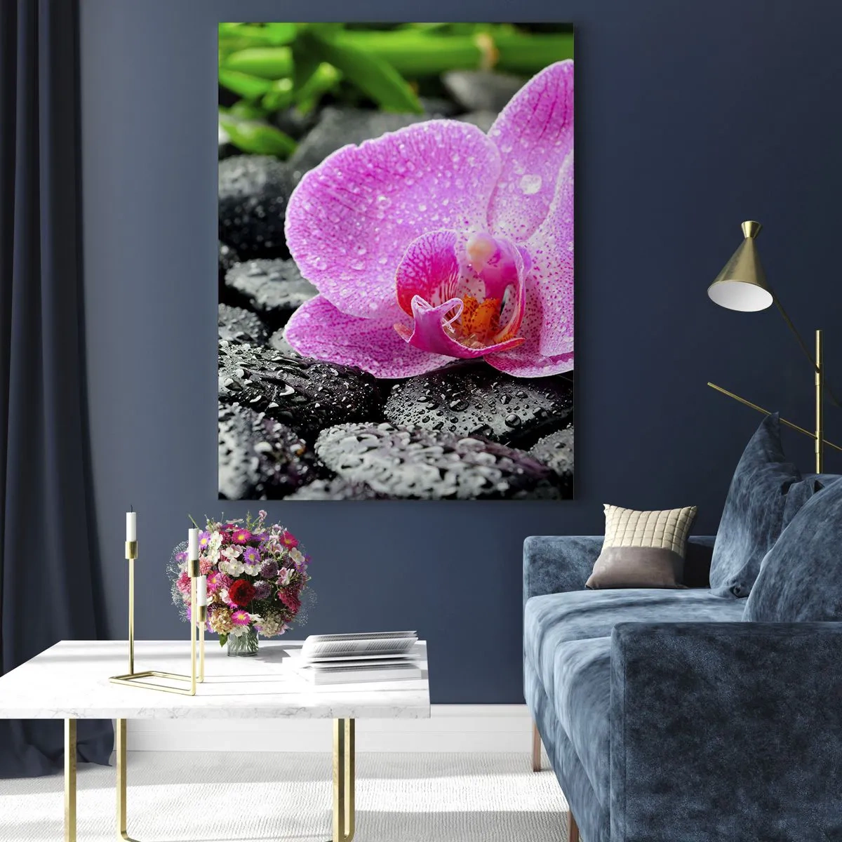 Quadro em vidro - Como um coração aberto - 50x70 cm
