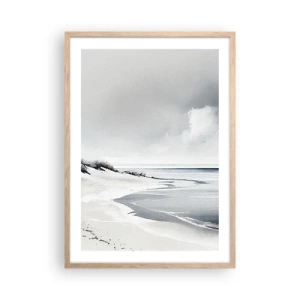 Pôster com moldura de carvalho claro - Juntos para sempre - 50x70 cm