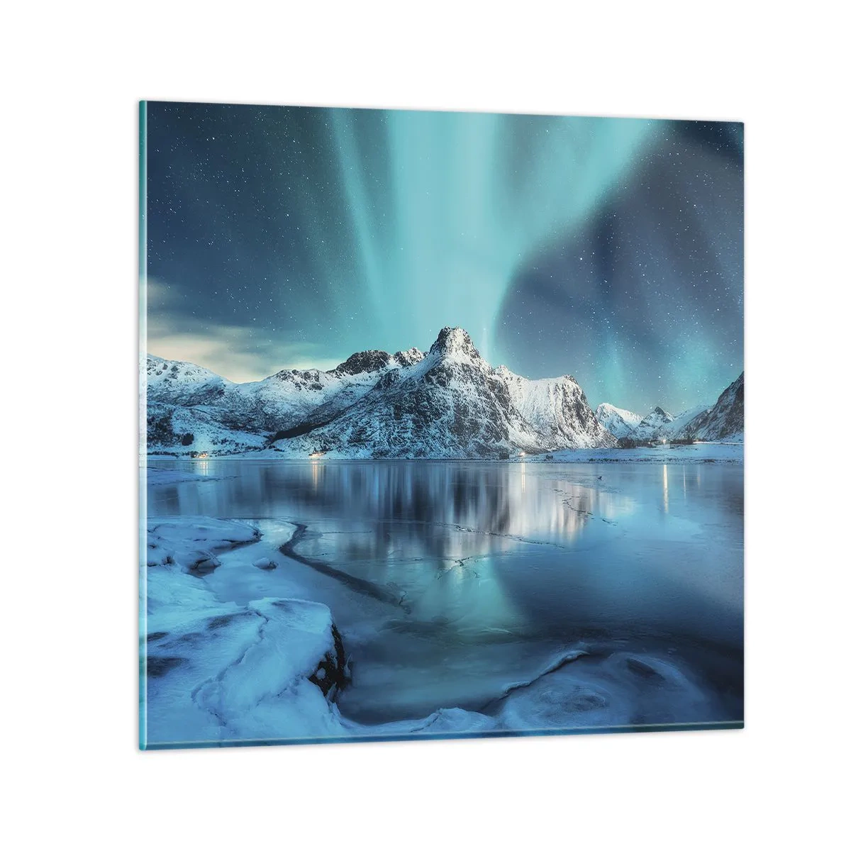 Quadro em vidro - Noite de Luz - 60x60 cm