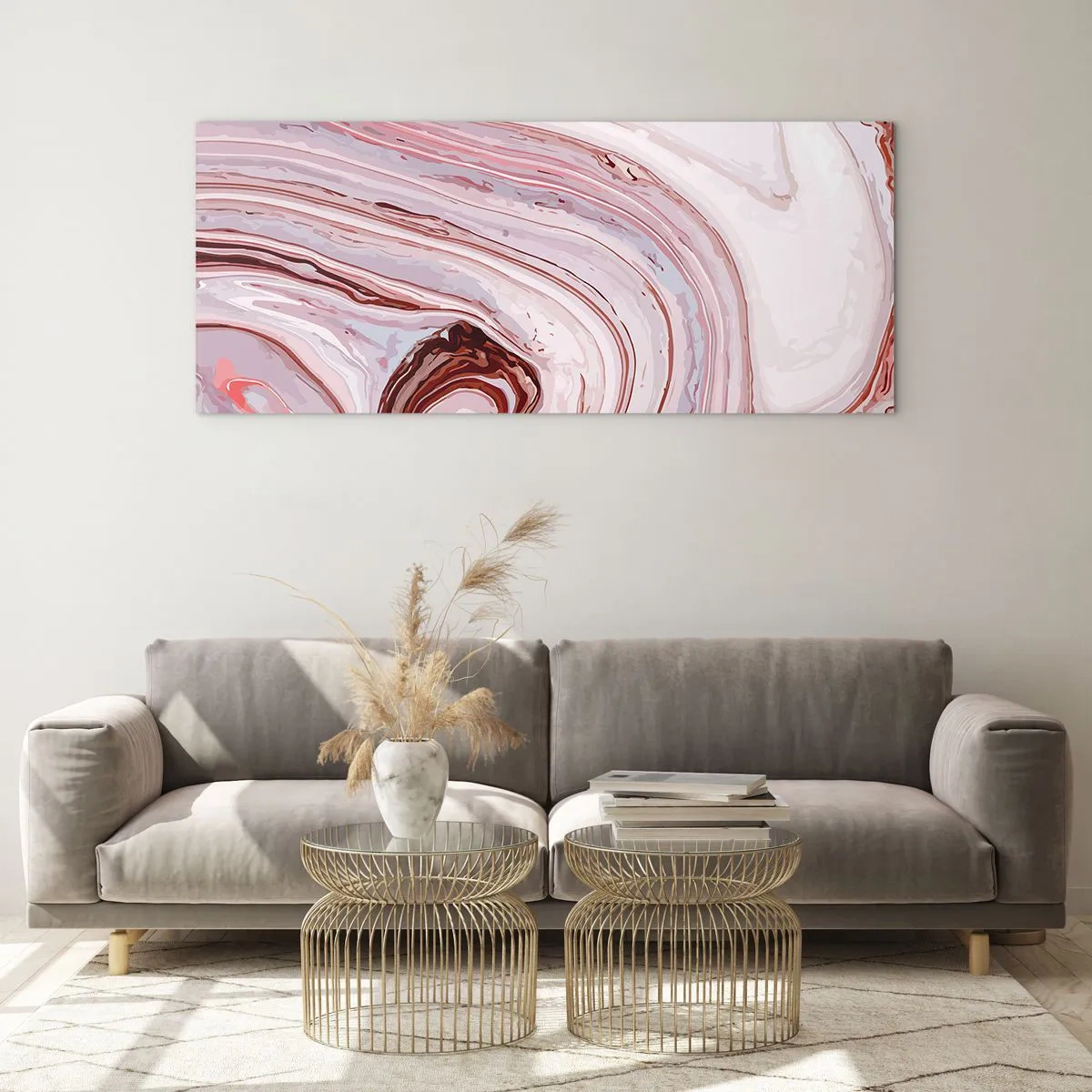 Quadro em vidro - Em frente, depois à direita para baixo - 100x40 cm