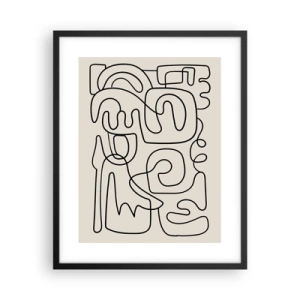 Pôster com moldura preta - Na trilha - 40x50 cm