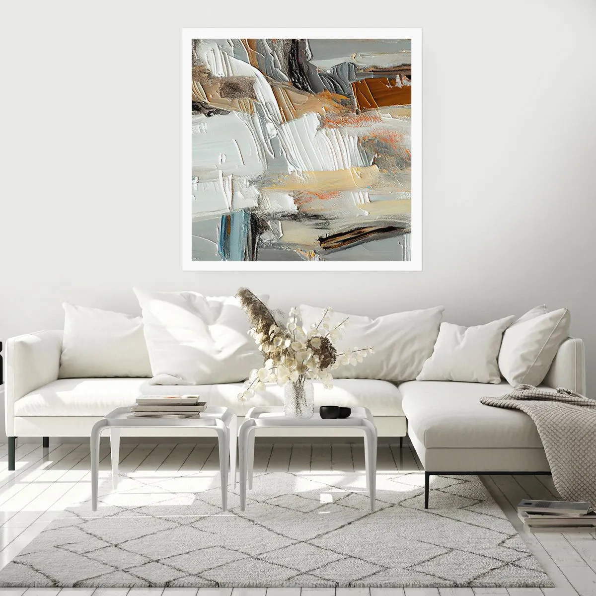 Pôster - Camadas coloridas - 30x30 cm