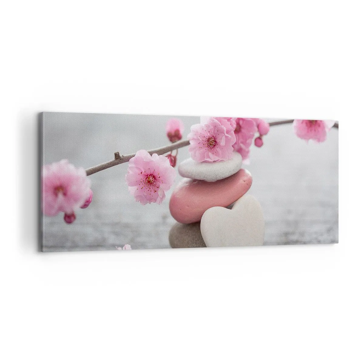 Quadro em tela - Flor de cerejeira - 100x40 cm