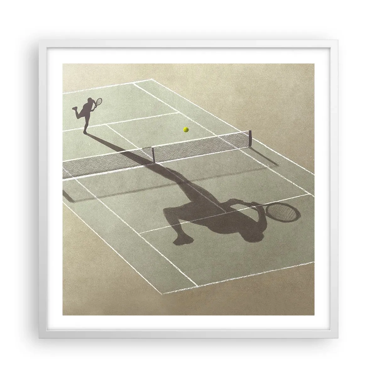 Pôster em moldura branca - Supera-te - 60x60 cm