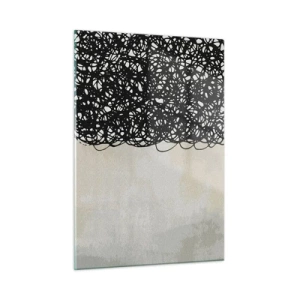 Quadro em vidro - Abstração turbulenta - 50x70 cm