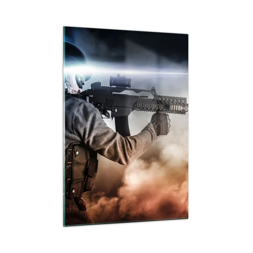 Quadro em vidro - Simplesmente um herói - 50x70 cm