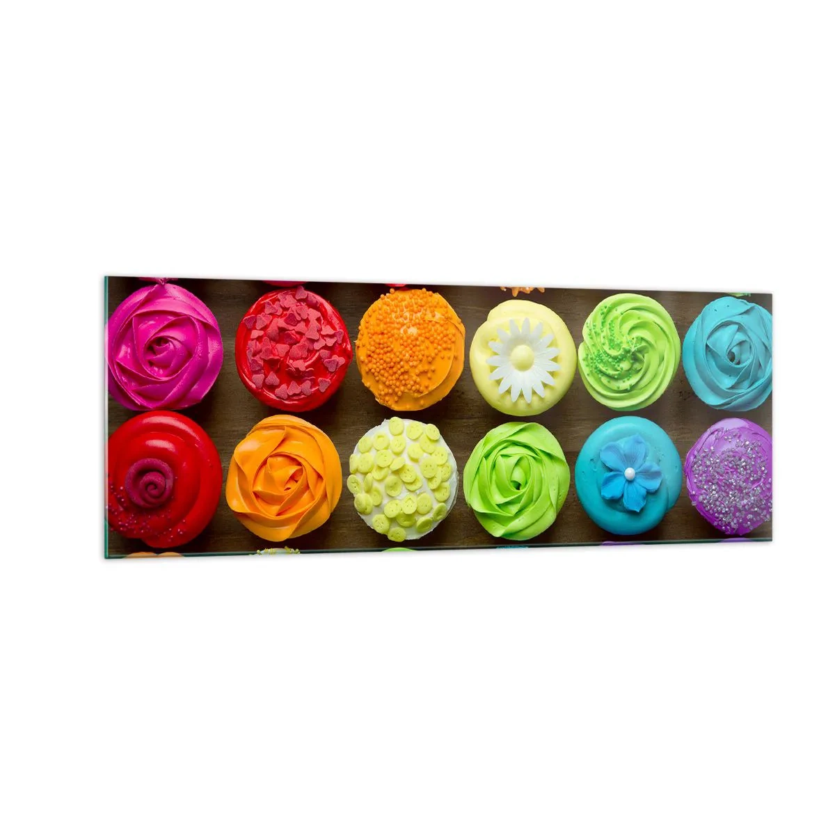 Quadro em vidro - Todos diferentes - todos deliciosos - 140x50 cm