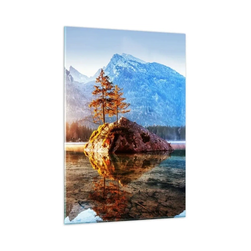 Quadro em vidro - A natureza sob uma nova luz - 80x120 cm