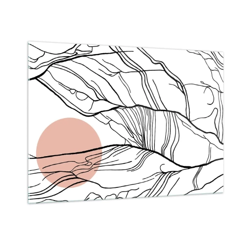 Quadro em vidro - Numa rede de galhos - 100x70 cm