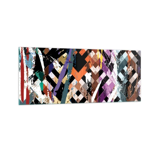 Quadro em vidro - Ao quadrado - 100x40 cm