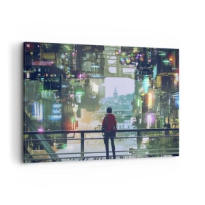 Quadro em tela - Dois mundos - 120x80 cm
