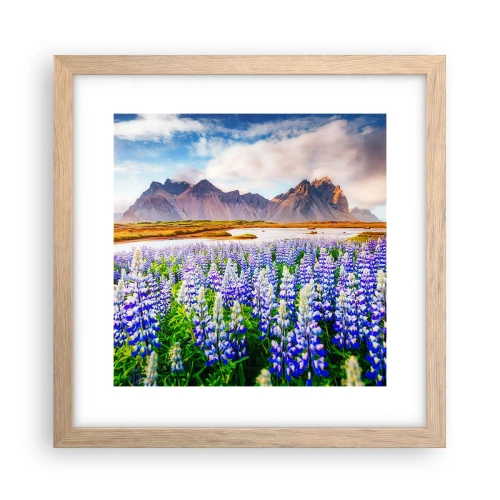 Pôster com moldura de carvalho claro - Força e severidade ao lado da suavidade - 30x30 cm