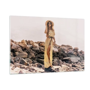 Quadro em vidro - A magia das pedras - 120x80 cm