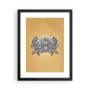 Pôster com moldura preta - Contos do Sr. Caranguejo - 30x40 cm