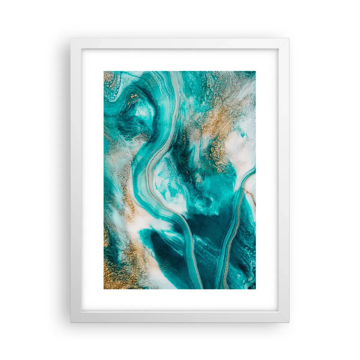 Pôster em moldura branca - Rio do Ouro - 30x40 cm