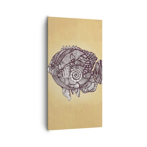 Quadro em tela - De um oceano de enfeites - 65x120 cm