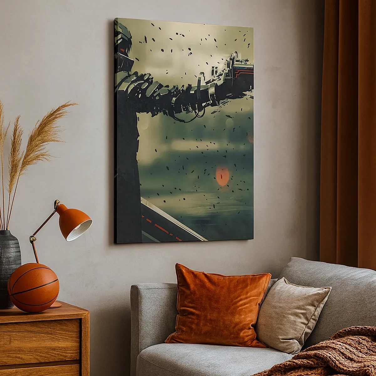 Quadro em tela - Arma letal - seu próprio Exterminador do Futuro - 50x70 cm