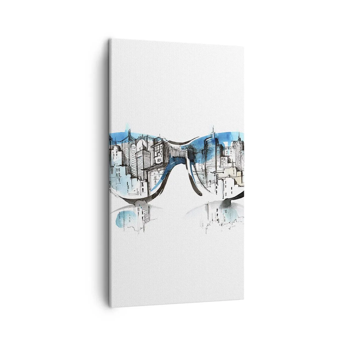 Quadro em tela - Elegância Metropolitana - 45x80 cm