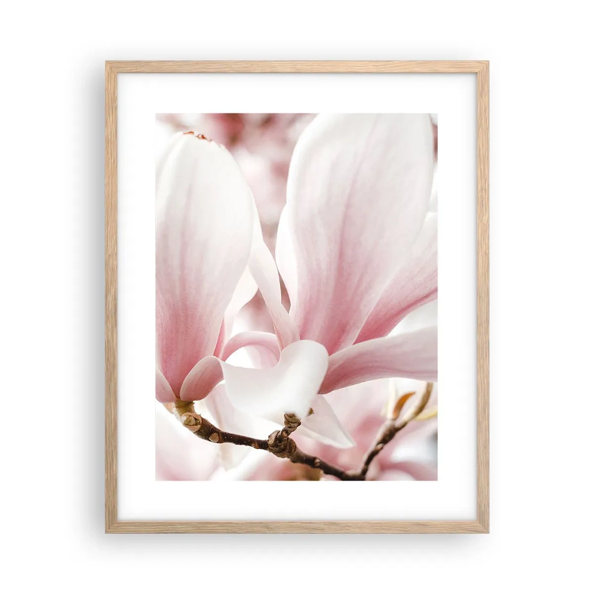 Pôster com moldura de carvalho claro - Sensibilidade infinita - 40x50 cm