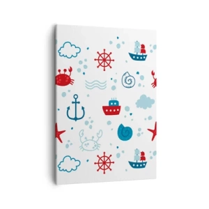 Quadro em tela - Conto de fadas do mar - 50x70 cm