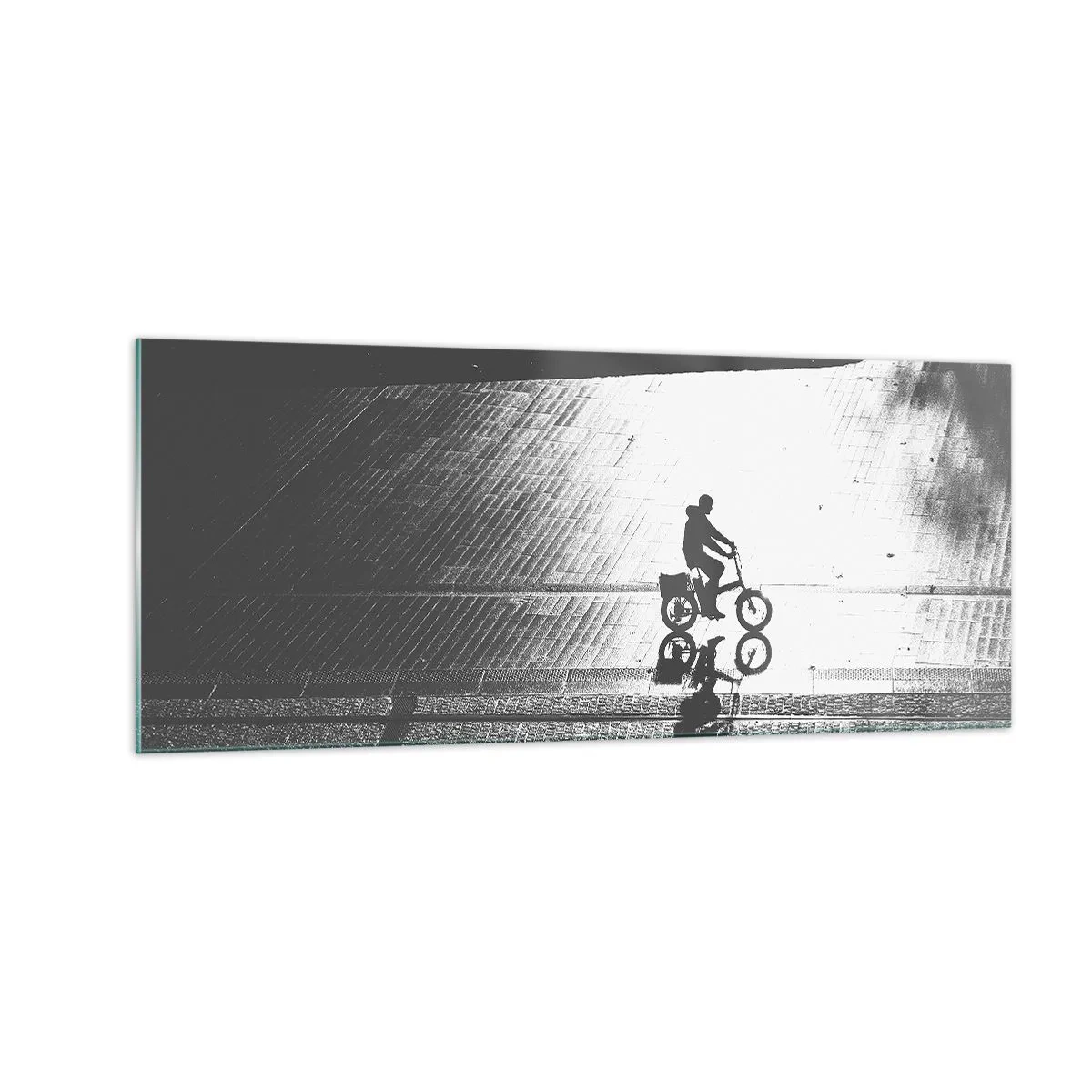 Quadro em vidro - Em frente, pela cidade - 100x40 cm