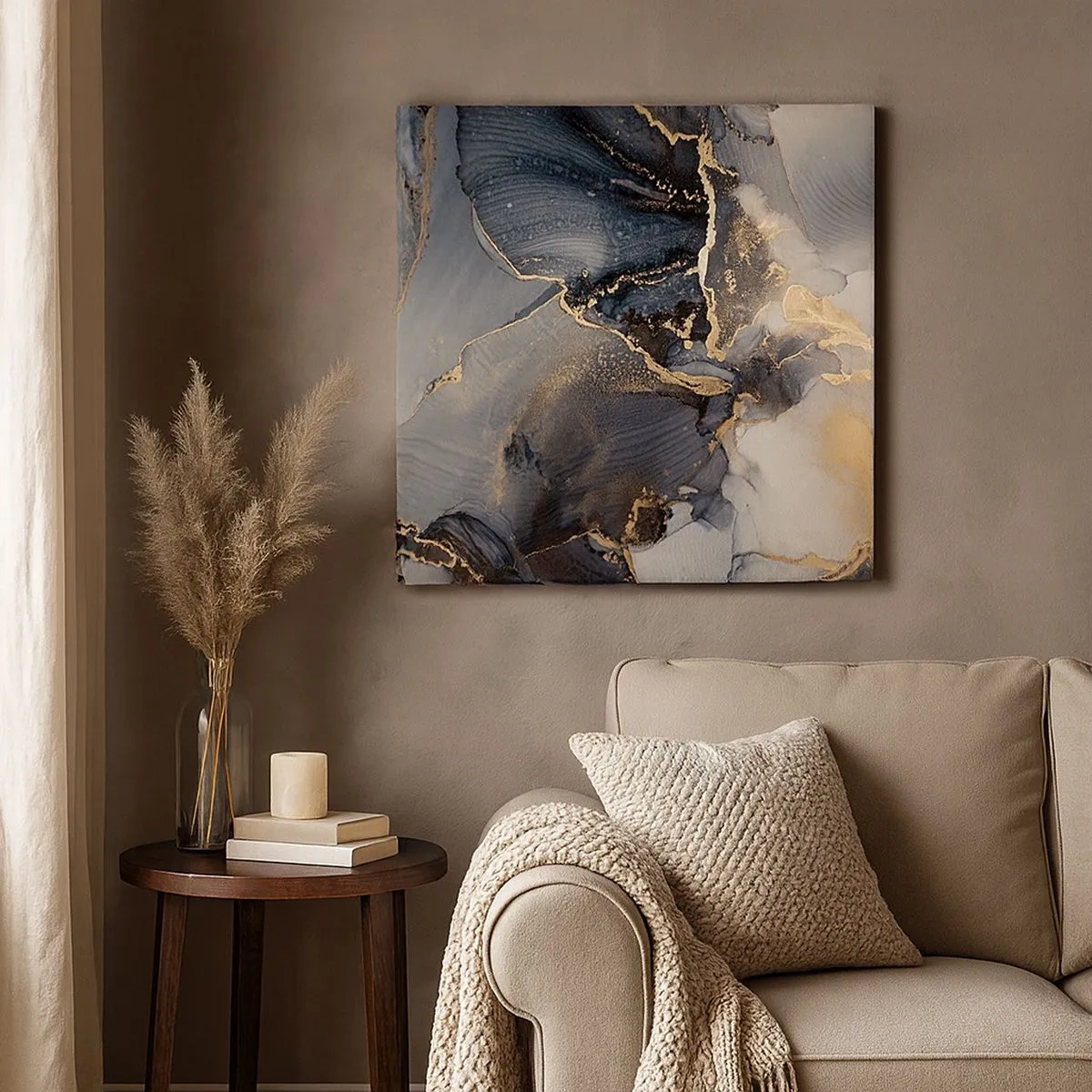 Quadro em tela - A vida da pedra - 30x30 cm