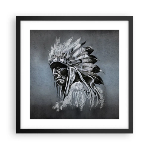 Pôster com moldura preta - De volta às raízes - 40x40 cm