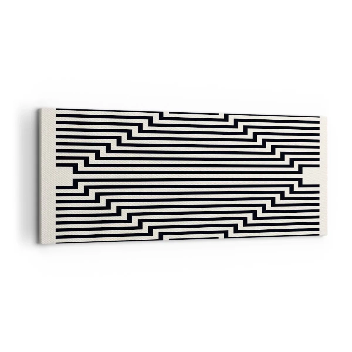 Quadro em tela - Ilusão geométrica - 100x40 cm
