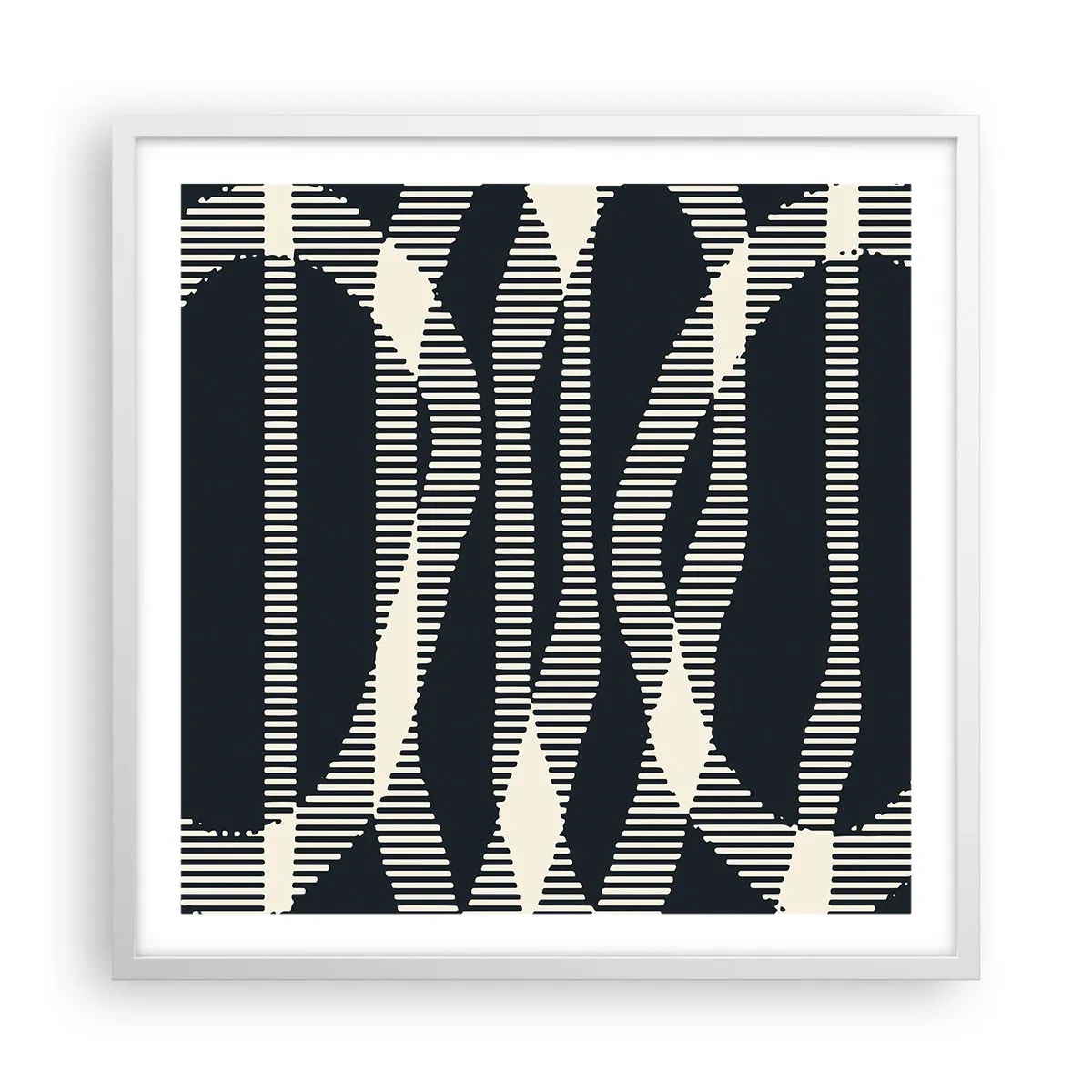 Pôster em moldura branca - Uma tentativa de quebrar a escuridão - 60x60 cm