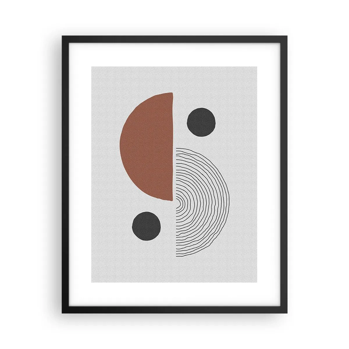 Pôster com moldura preta - Perfeição das rodas - 40x50 cm