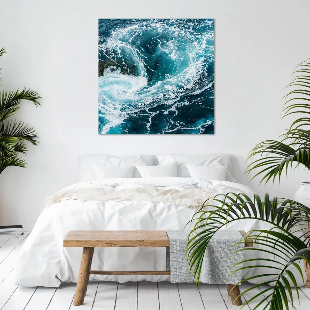 Quadro em tela - Portões para o Interior da Terra - 40x40 cm