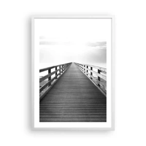 Pôster em moldura branca - Para longe... - 50x70 cm