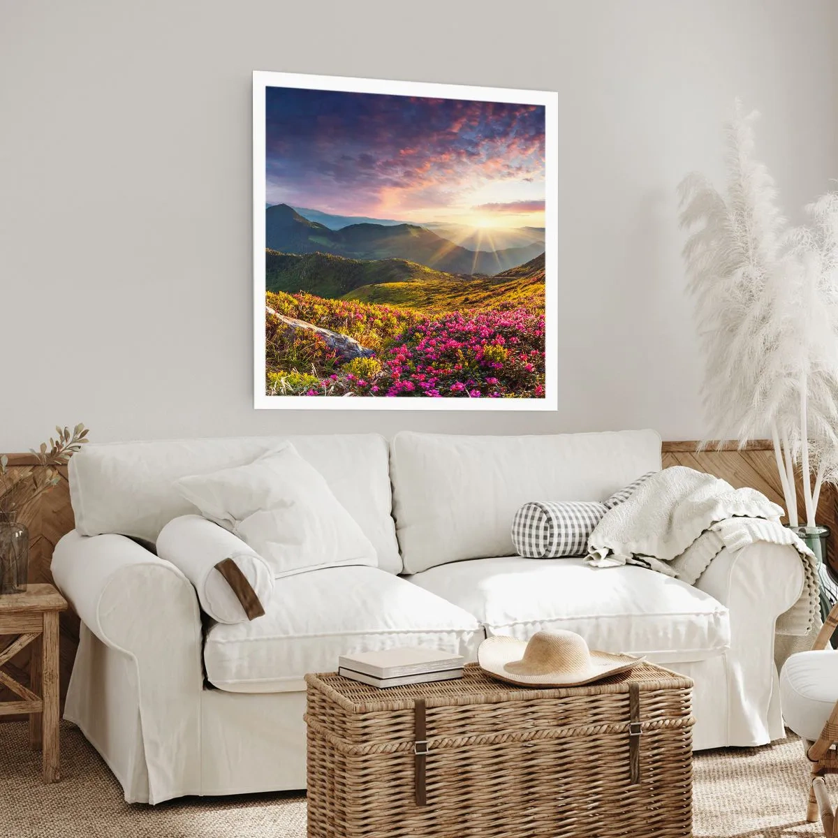 Pôster - A frescura de uma manhã nas montanhas - 40x40 cm