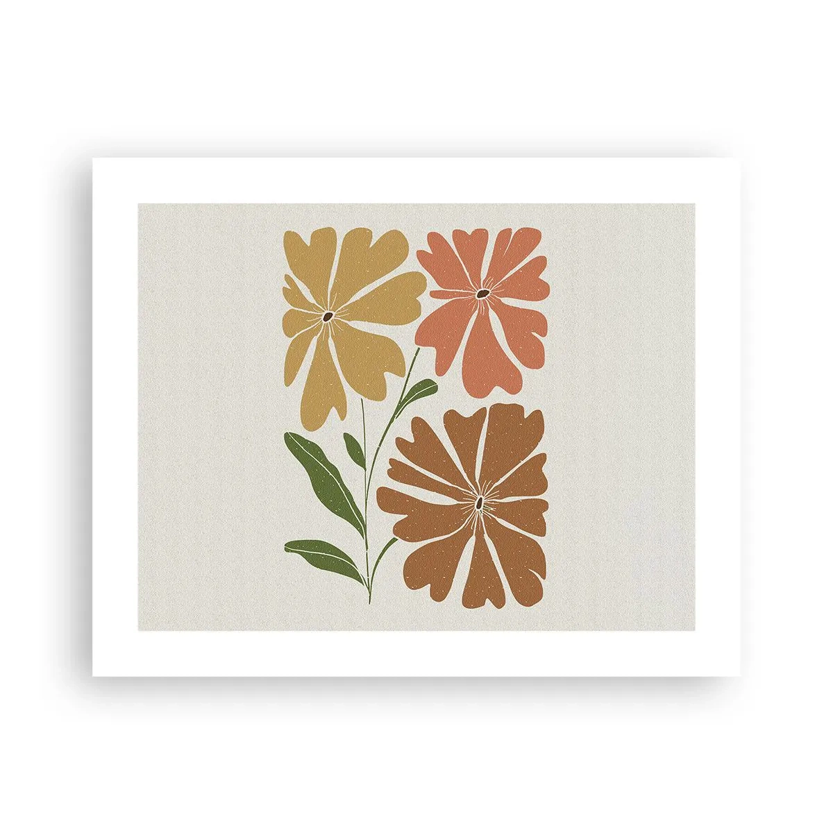 Pôster - Natureza e geometria - 50x40 cm