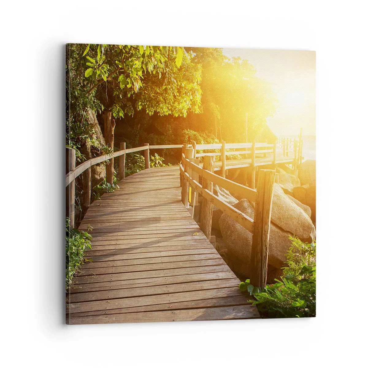 Quadro em tela - Mais uma curva, mais milagres - 70x70 cm