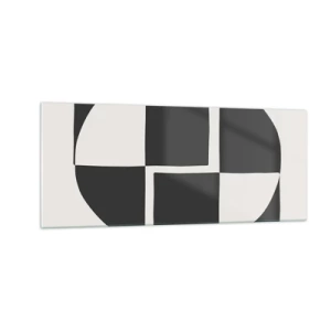 Quadro em vidro - Antítese – síntese - 100x40 cm