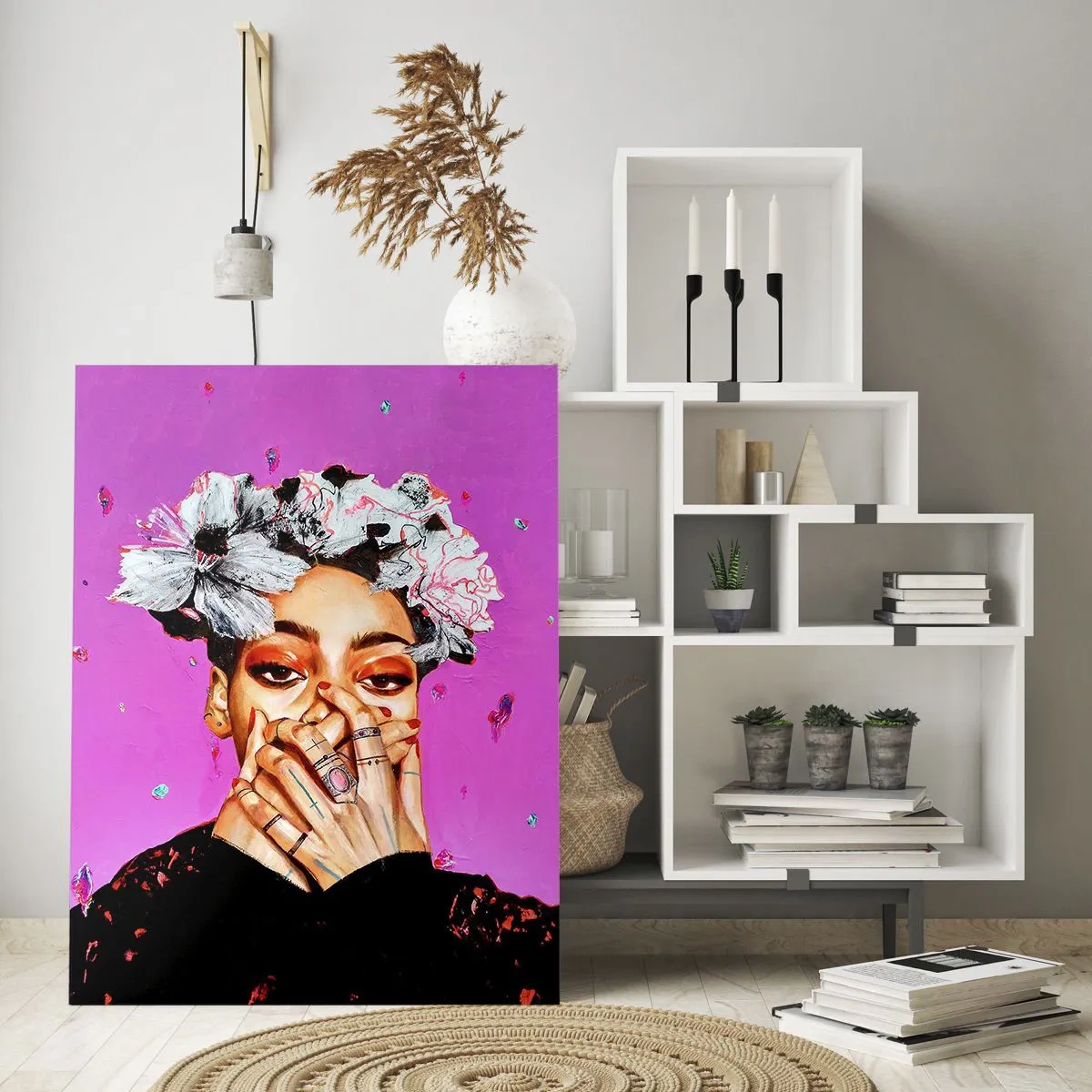 Quadro em vidro - Um pouco louco - 50x70 cm