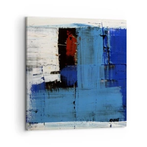 Quadro em tela - O segredo do azul - 60x60 cm
