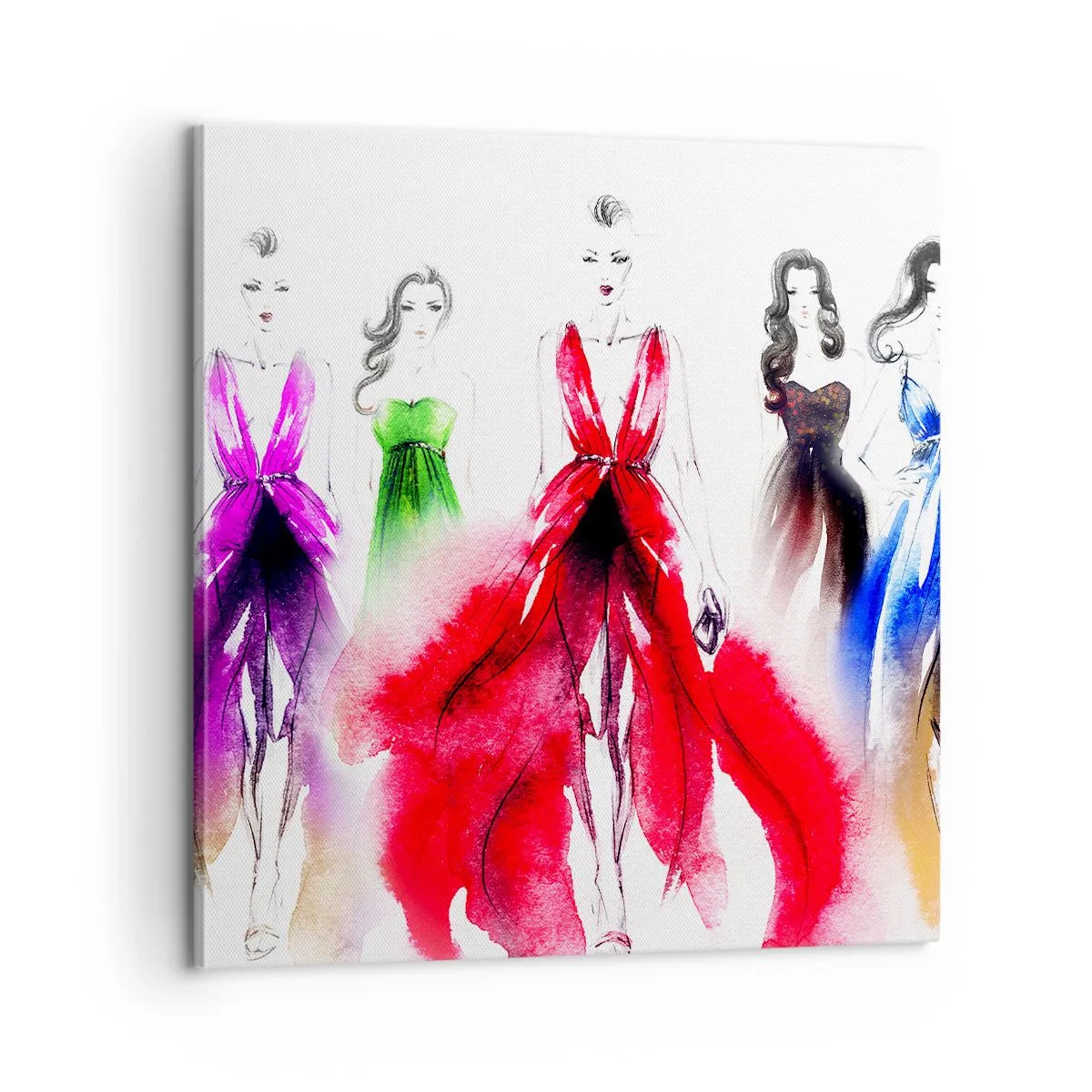 Quadro em tela - Colorido desfile - 60x60 cm