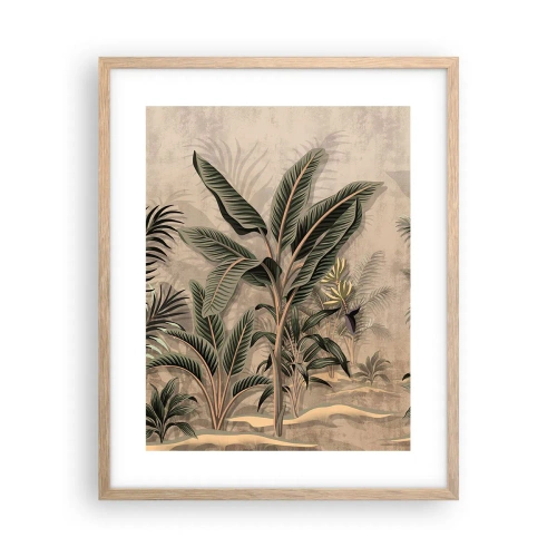 Pôster com moldura de carvalho claro - Gravura em estilo colonial - 40x50 cm