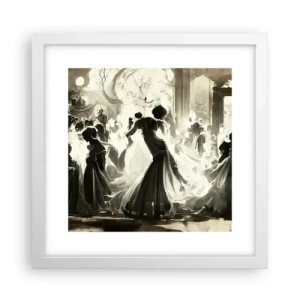 Pôster em moldura branca - O grande baile de máscaras - 30x30 cm