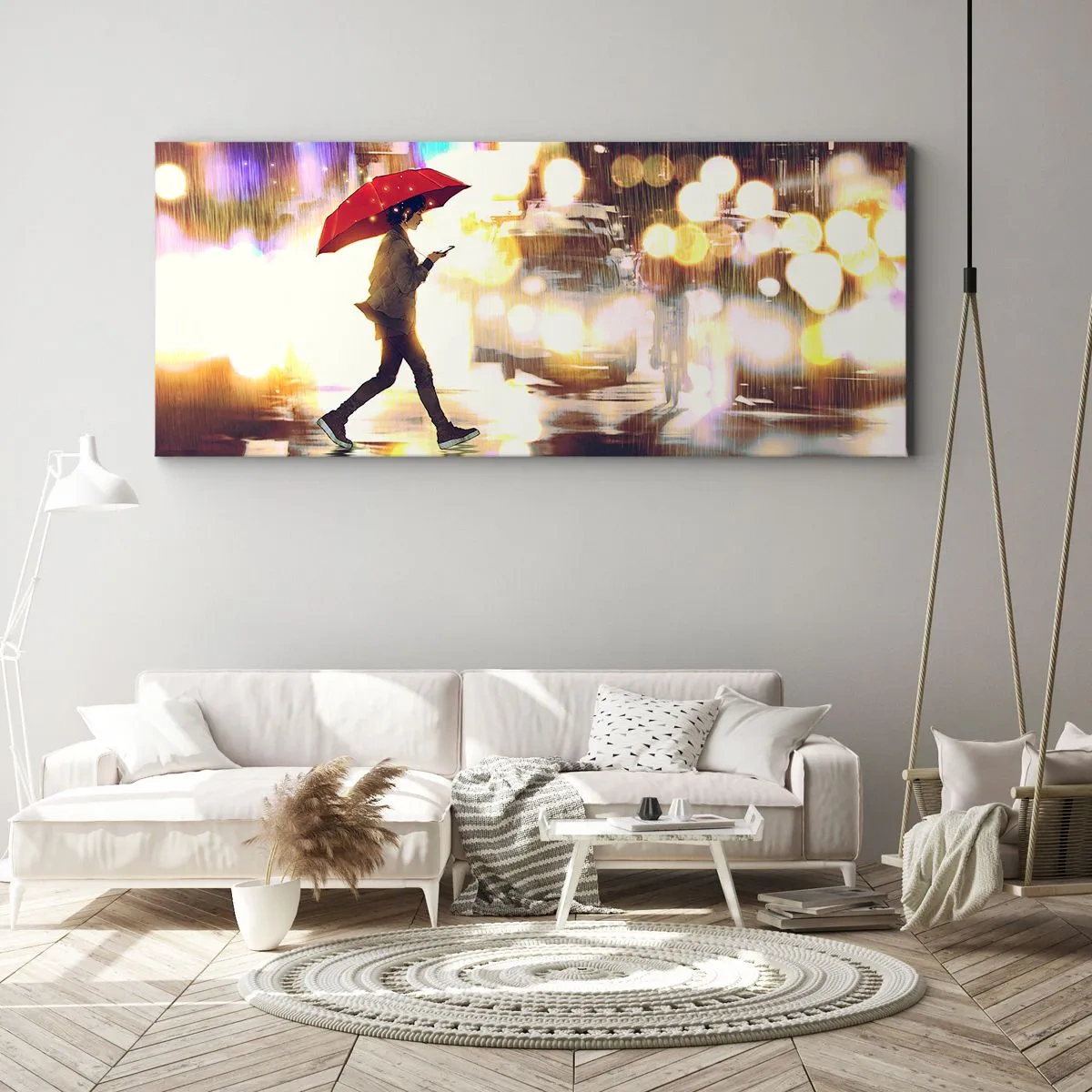 Quadro em tela - Apesar de tudo, ensolarado - 100x40 cm