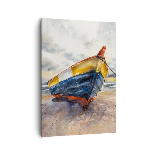 Quadro em tela - Descanse na costa - 50x70 cm