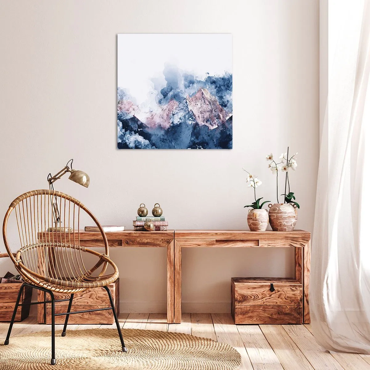 Quadro em tela - Estes são os verdadeiros picos! - 70x70 cm